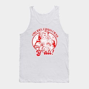 Merry Christmas Y'all Santa Claus Tank Top